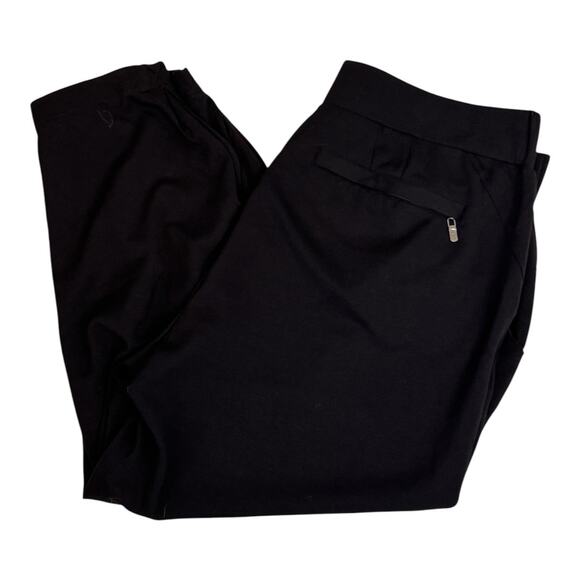NEW WIT & WISDOM Black Flat Front Pockets Pull On Ankle Pants Plus Size 3X - Picture 2 of 6